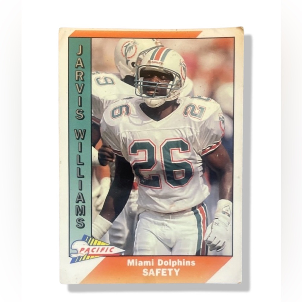 1991 Miami Dolphins Safety Jarvis Williams Pacific #279